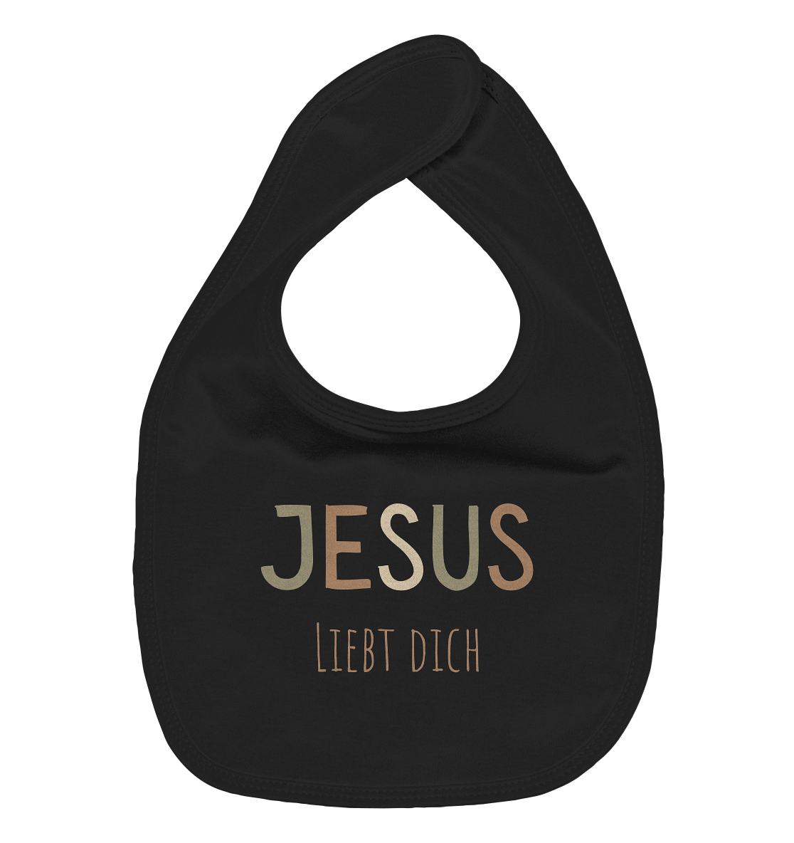 Jesus liebt dich Jungen - Organic Baby-Lätzchen - wertvoll und geliebt