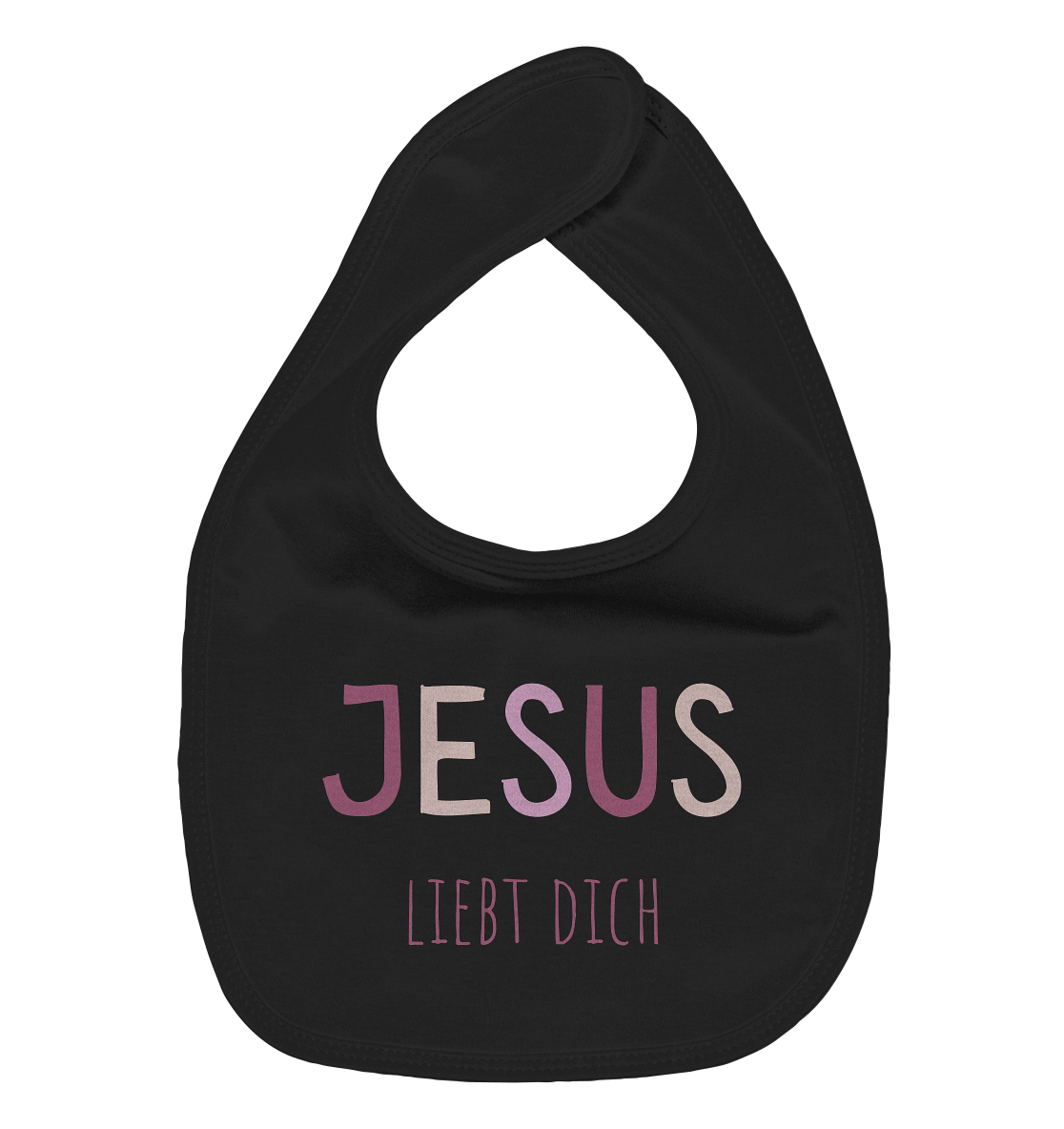 Jesus liebt dich Mädchen - Organic Baby-Lätzchen - wertvoll und geliebt