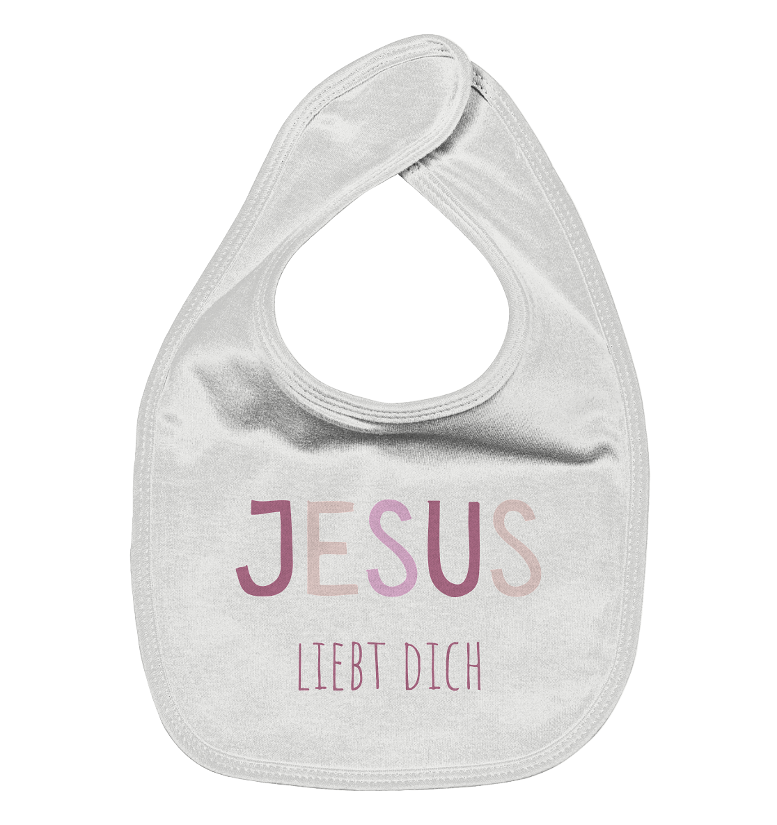 Jesus liebt dich Mädchen - Organic Baby-Lätzchen - wertvoll und geliebt