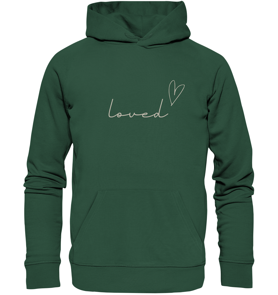 loved - Organic Basic Hoodie - wertvoll und geliebt