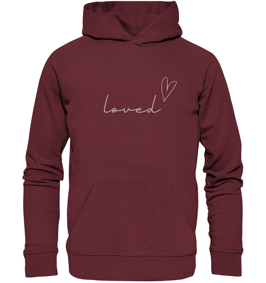 loved - Organic Basic Hoodie - wertvoll und geliebt