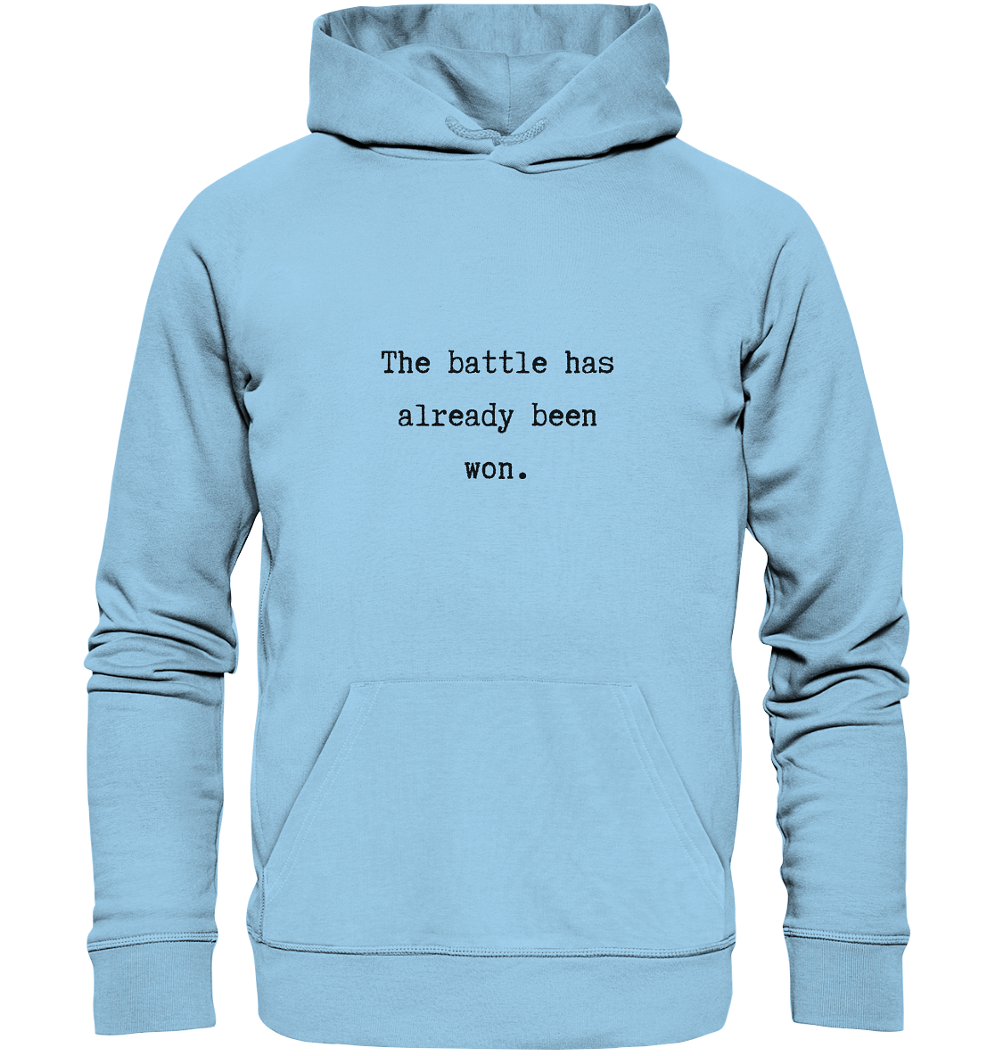 The battle - Organic Basic Hoodie - wertvoll und geliebt