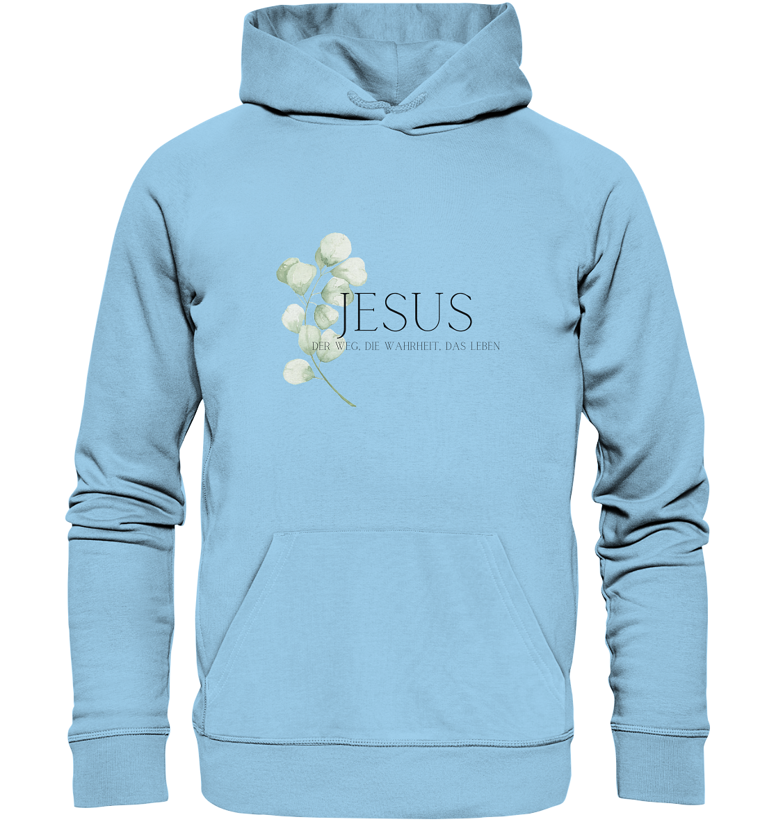 Jesus - der Weg, die Wahrheit, das Leben - Organic Basic Hoodie - wertvoll und geliebt