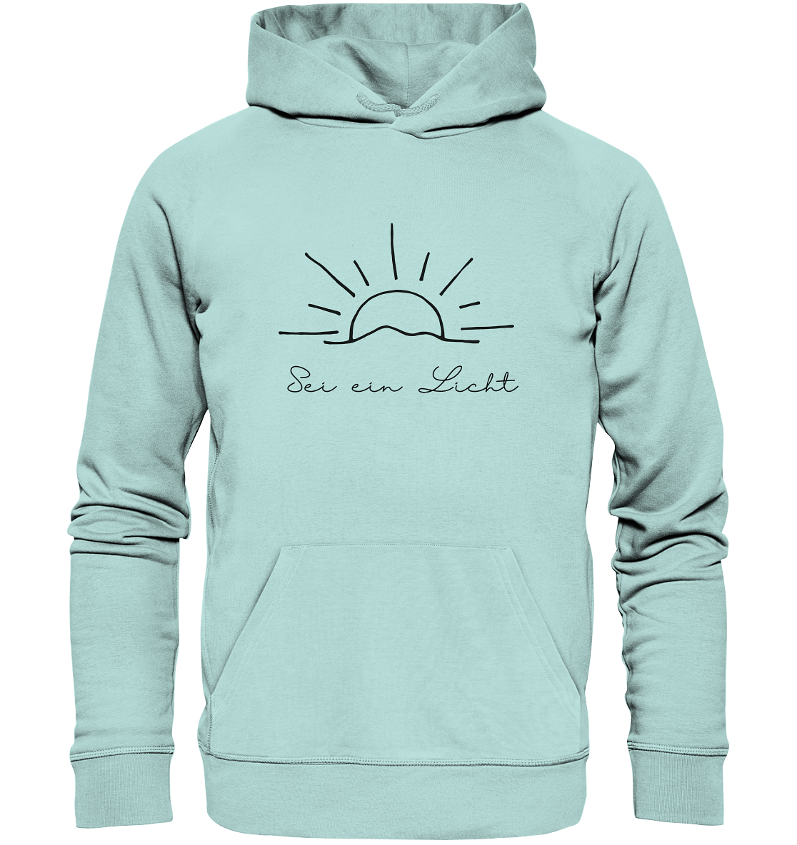 Sei ein Licht - Organic Basic Hoodie - wertvoll und geliebt
