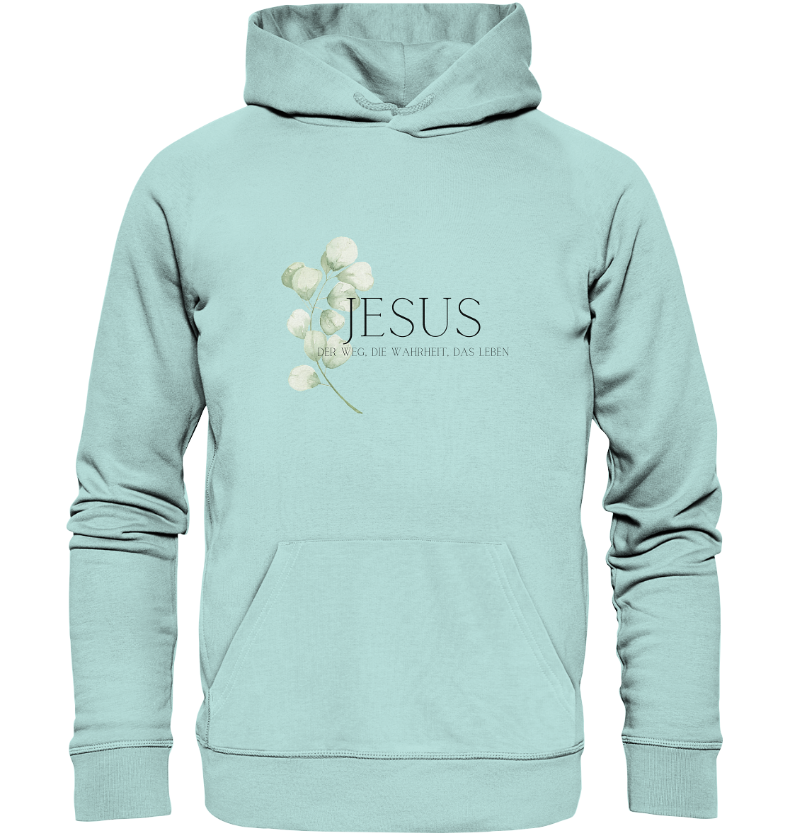 Jesus - der Weg, die Wahrheit, das Leben - Organic Basic Hoodie - wertvoll und geliebt