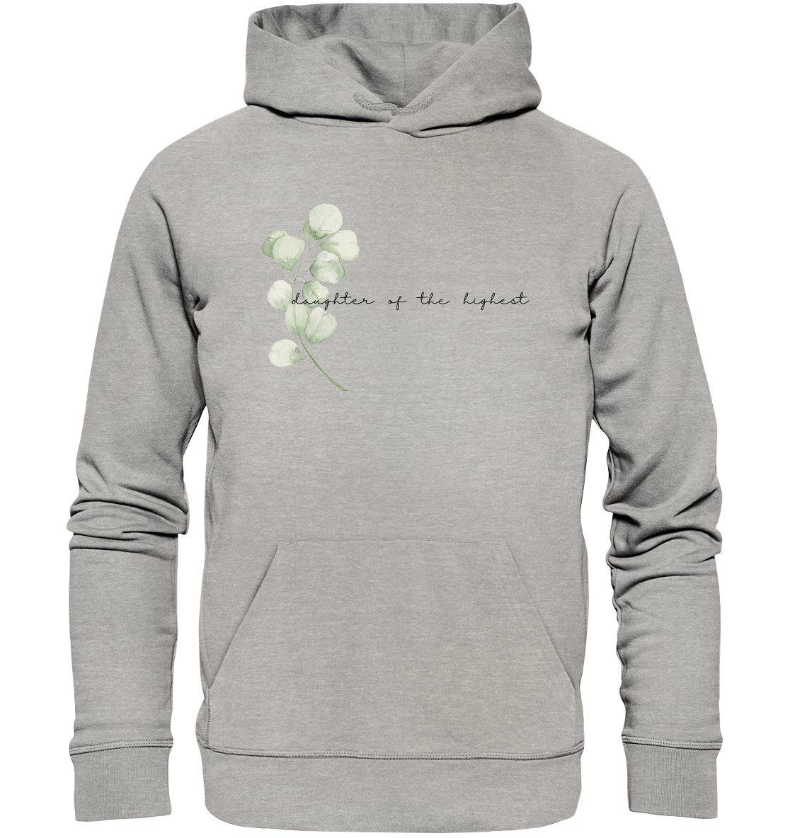 daughter of the highest - Organic Basic Hoodie - wertvoll und geliebt
