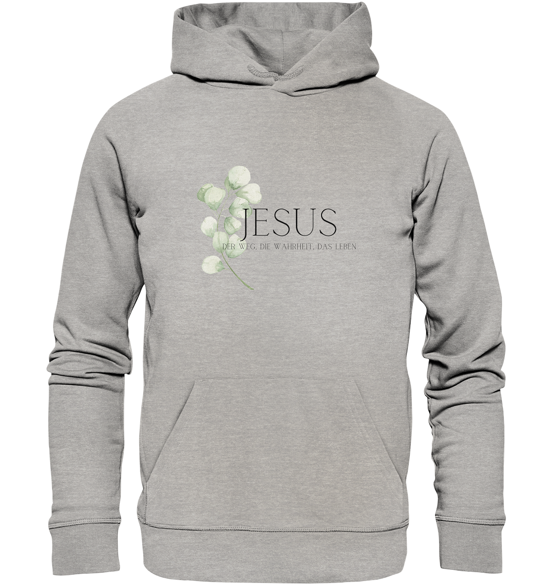 Jesus - der Weg, die Wahrheit, das Leben - Organic Basic Hoodie - wertvoll und geliebt