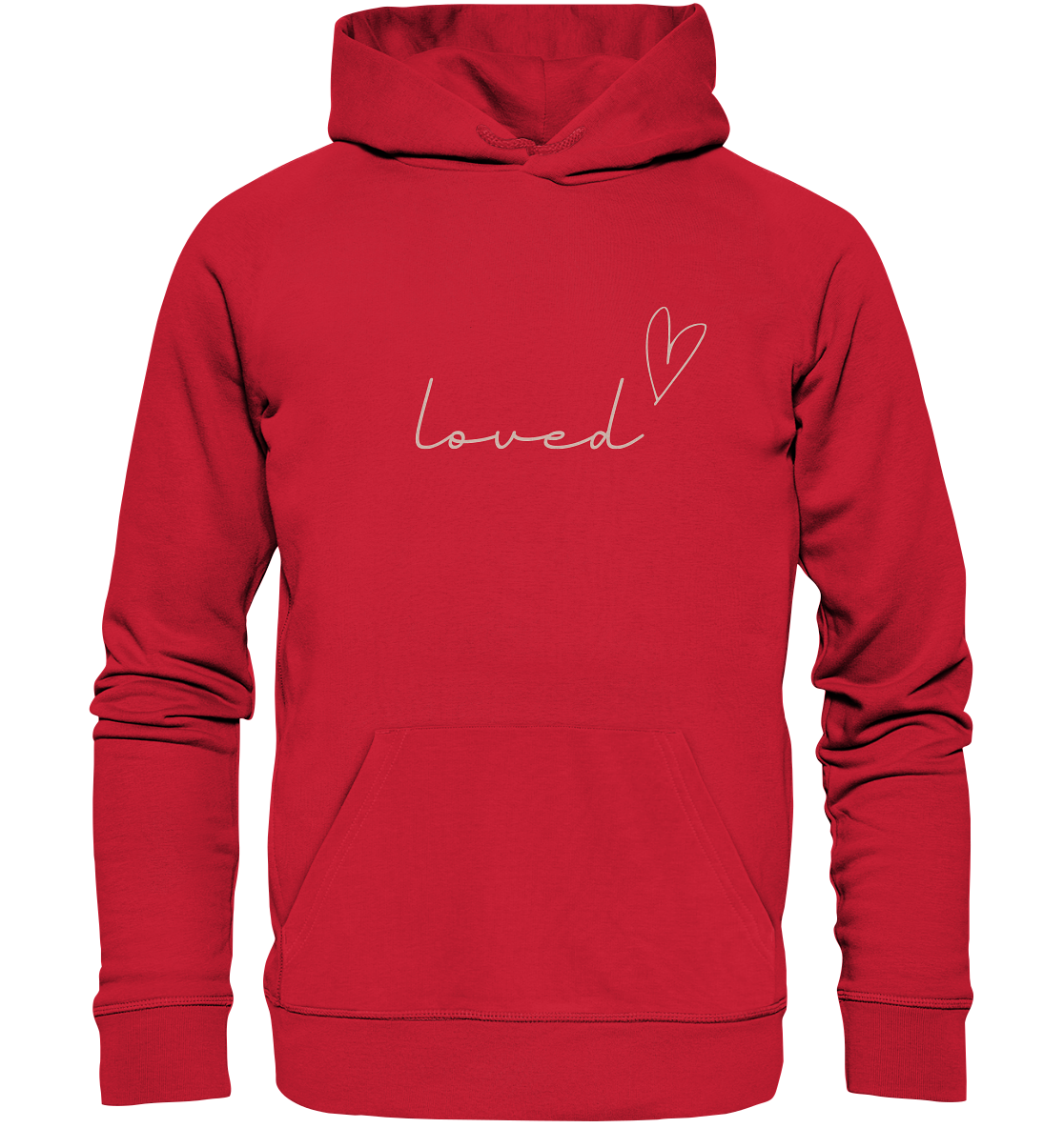 loved - Organic Basic Hoodie - wertvoll und geliebt