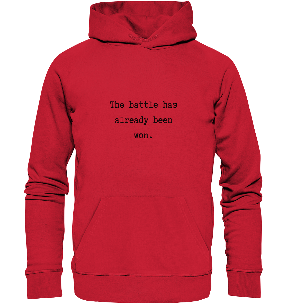 The battle - Organic Basic Hoodie - wertvoll und geliebt