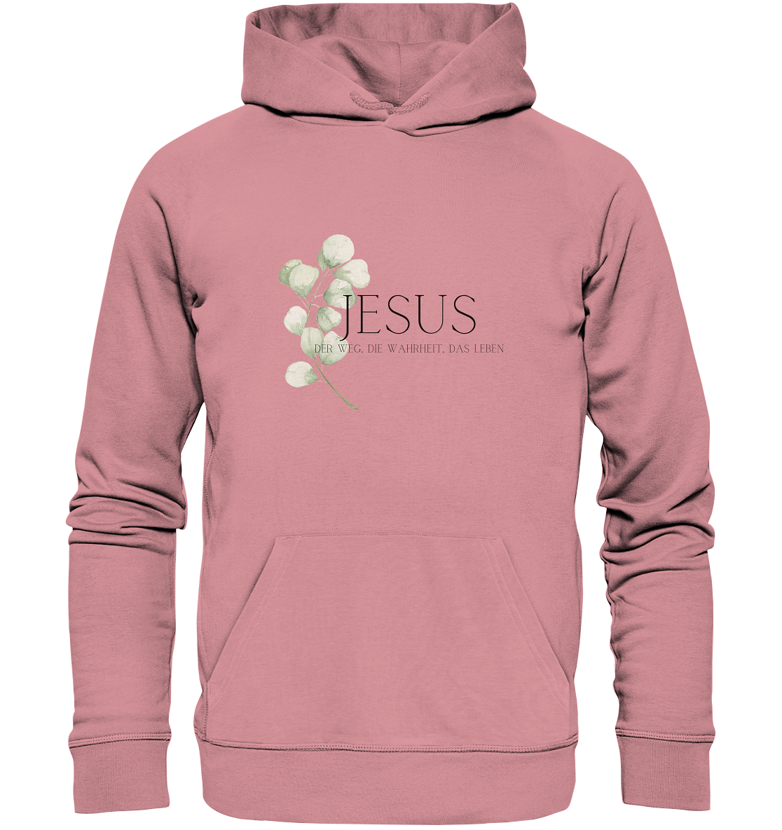 Jesus - der Weg, die Wahrheit, das Leben - Organic Basic Hoodie - wertvoll und geliebt