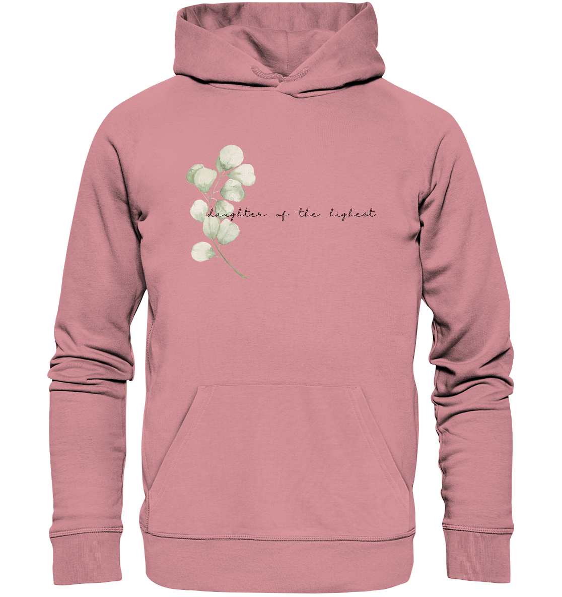 daughter of the highest - Organic Basic Hoodie - wertvoll und geliebt