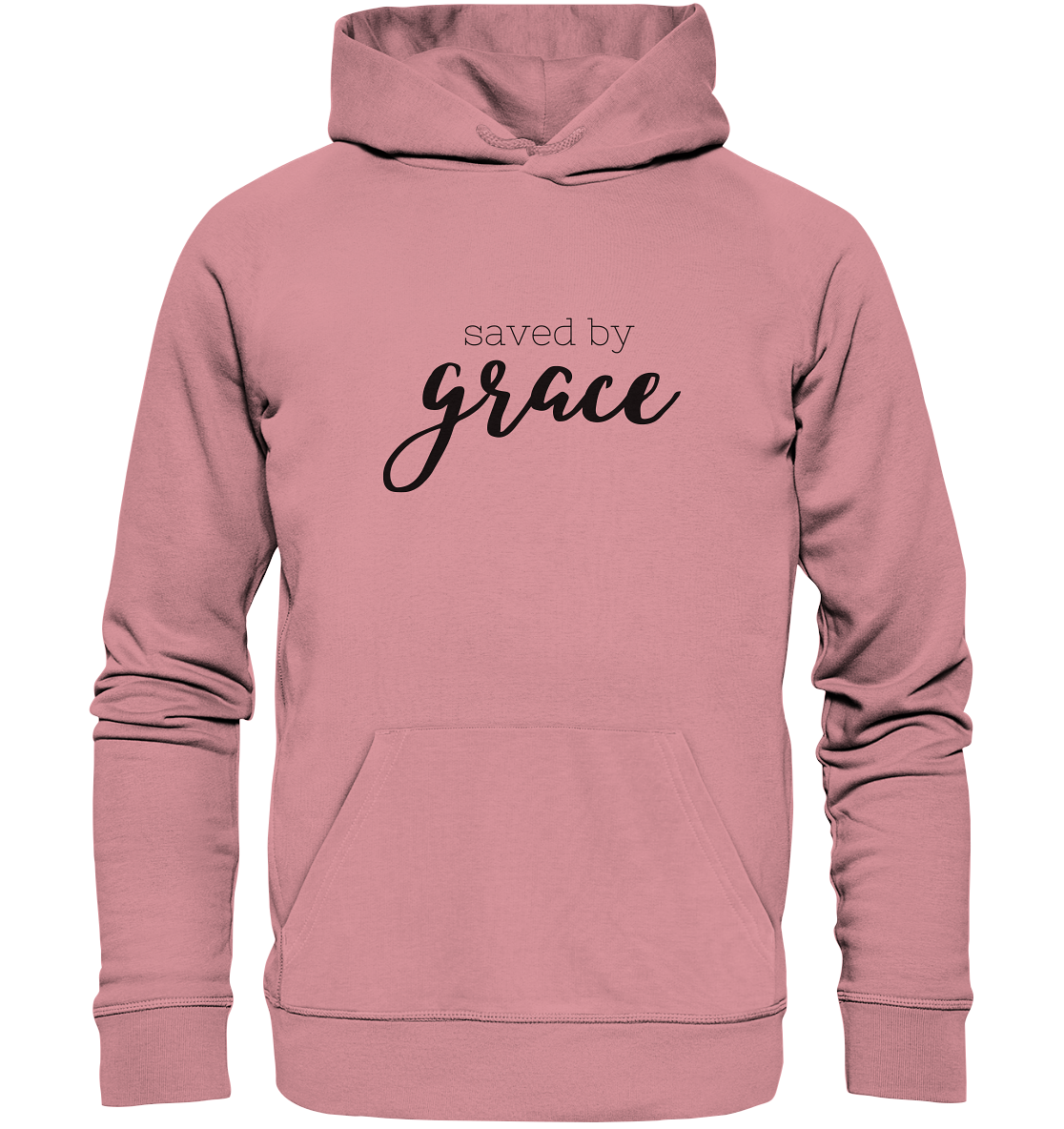 Saved by grace - Organic Basic Hoodie - wertvoll und geliebt