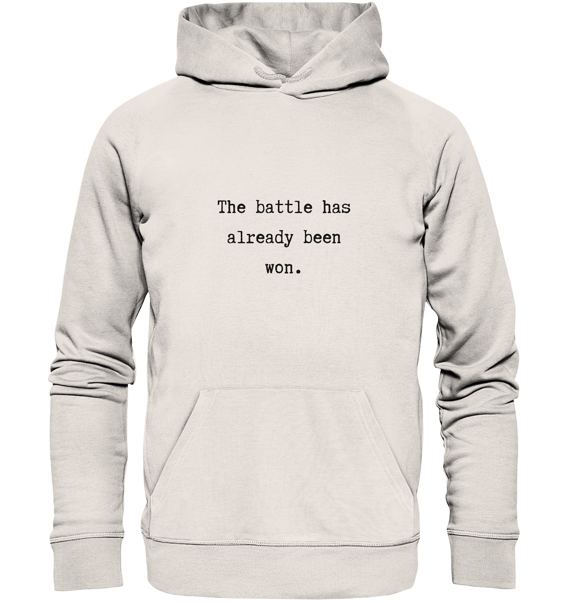 The battle - Organic Basic Hoodie - wertvoll und geliebt