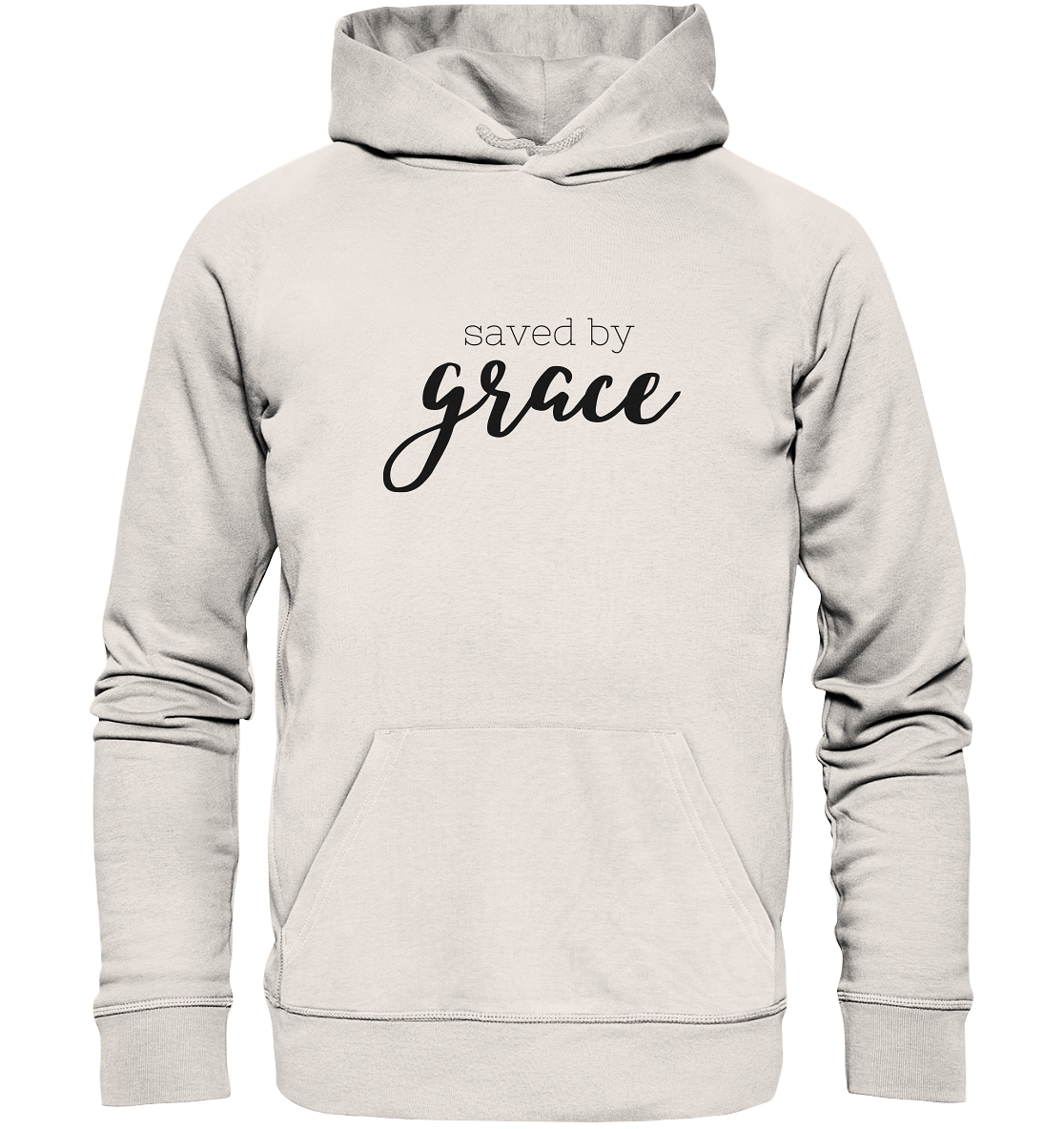 Saved by grace - Organic Basic Hoodie - wertvoll und geliebt