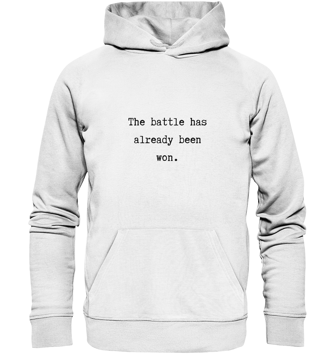 The battle - Organic Basic Hoodie - wertvoll und geliebt