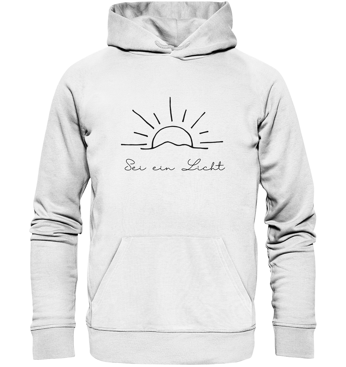 Sei ein Licht - Organic Basic Hoodie - wertvoll und geliebt