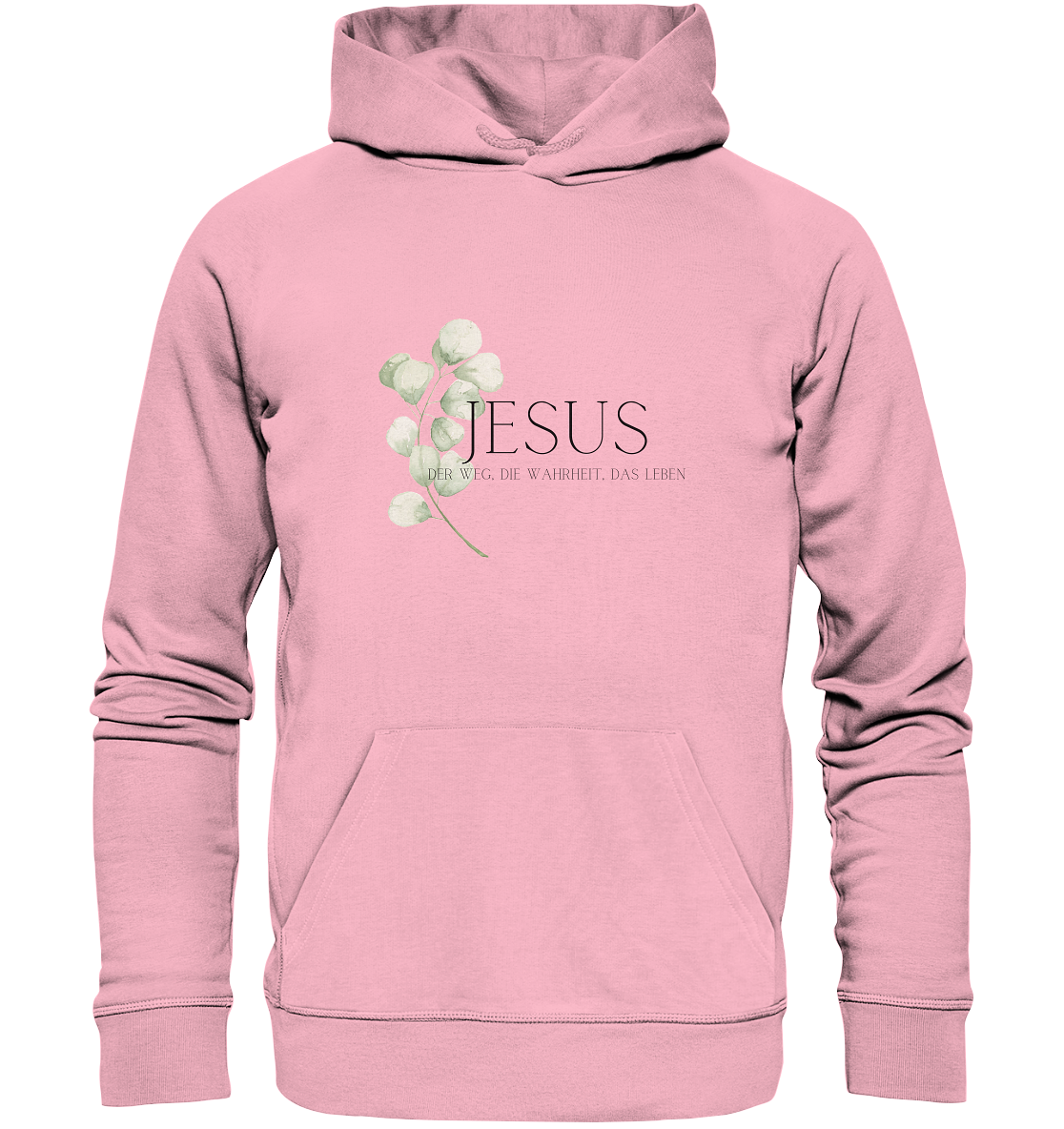 Jesus - der Weg, die Wahrheit, das Leben - Organic Basic Hoodie - wertvoll und geliebt
