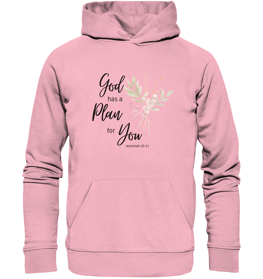 Jeremiah 29:11 - Organic Basic Hoodie - wertvoll und geliebt