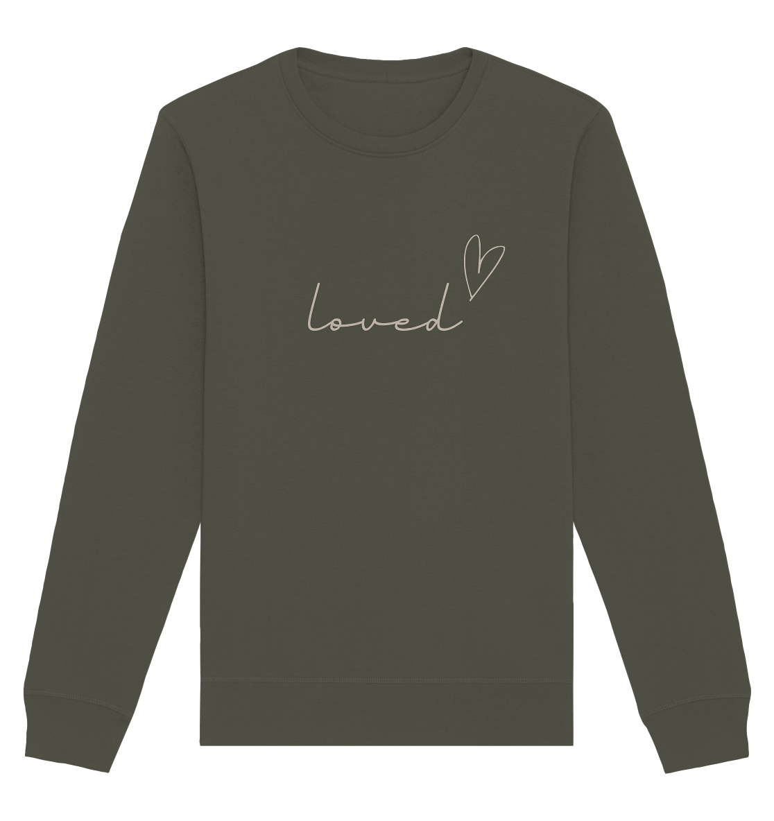 loved - Organic Basic Unisex Sweatshirt - wertvoll und geliebt