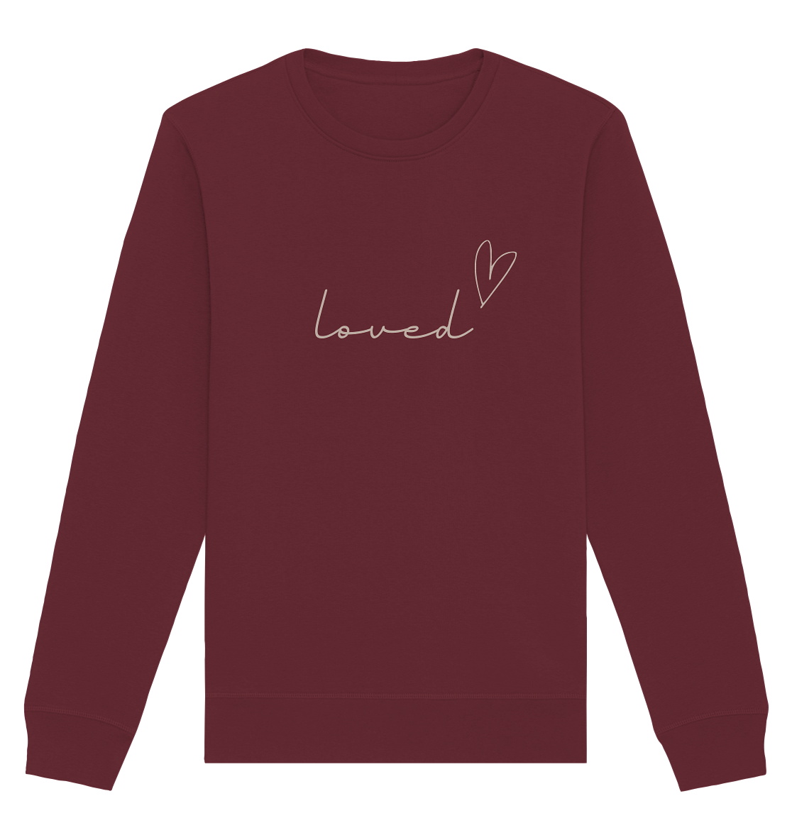 loved - Organic Basic Unisex Sweatshirt - wertvoll und geliebt