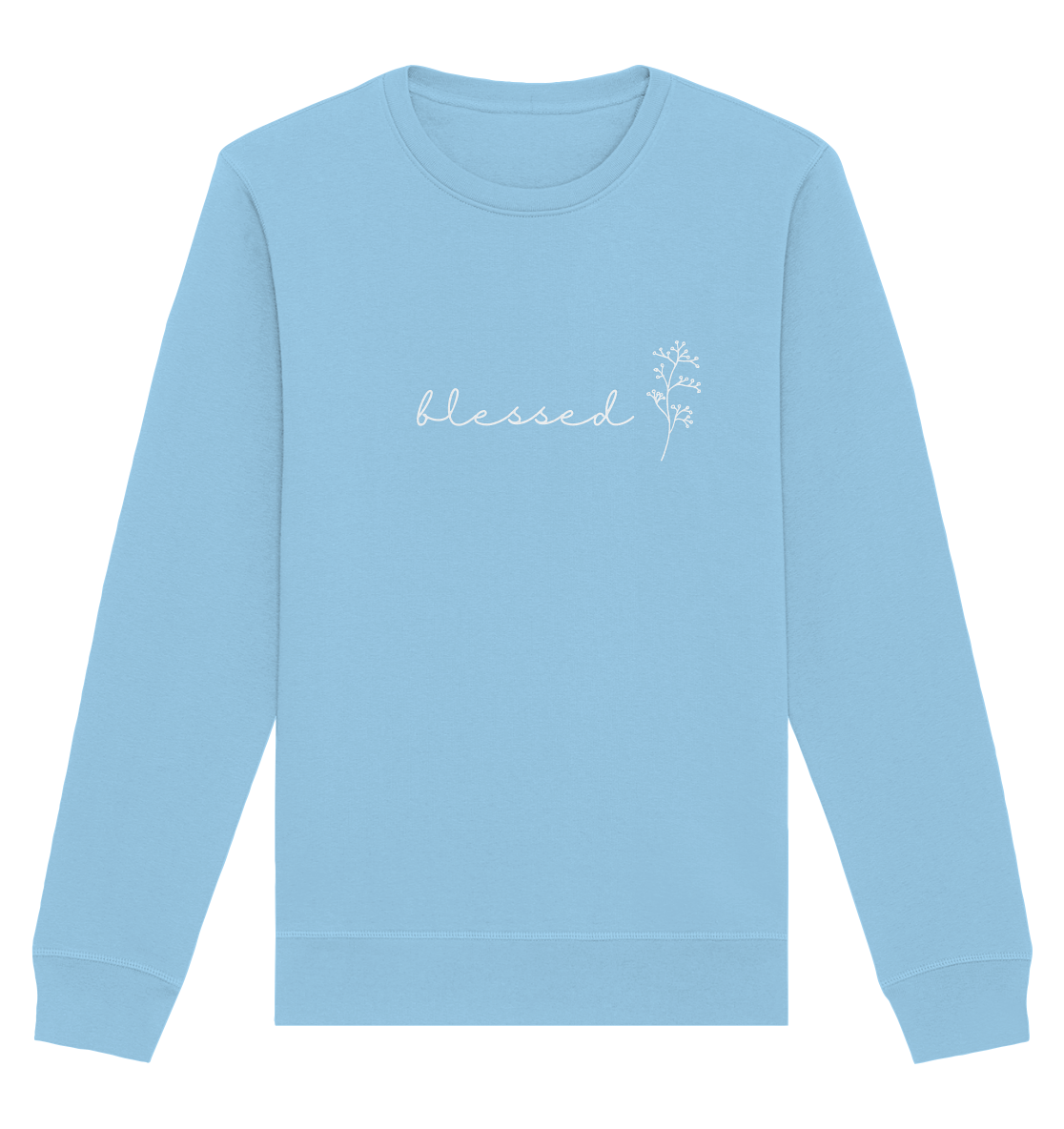 blessed - Organic Basic Unisex Sweatshirt - wertvoll und geliebt