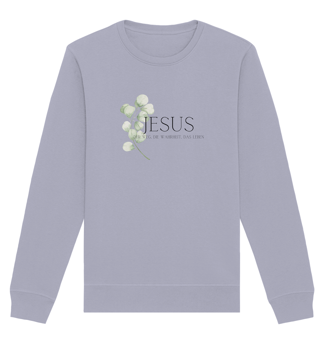 Jesus - der Weg, die Wahrheit, das Leben - Organic Basic Unisex Sweatshirt - wertvoll und geliebt