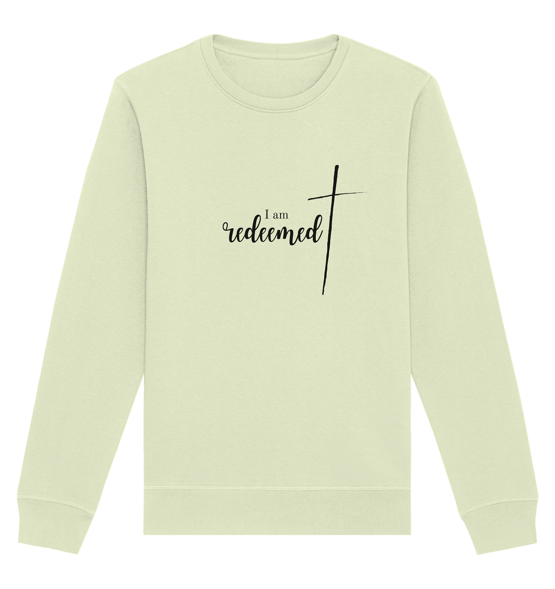 I am redeemed - Organic Basic Unisex Sweatshirt - wertvoll und geliebt