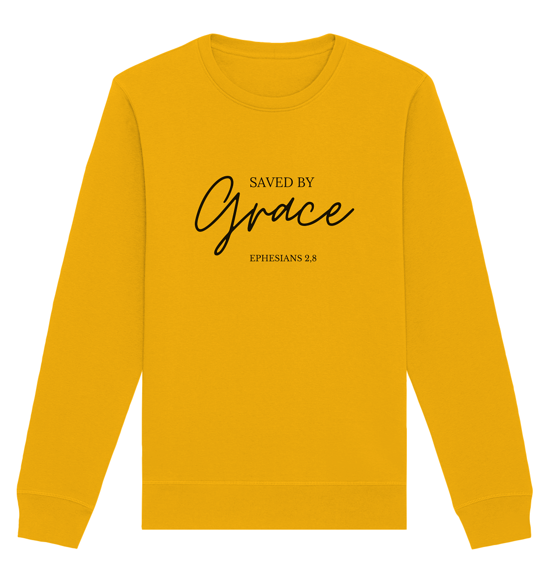 Saved by grace - Organic Basic Unisex Sweatshirt - wertvoll und geliebt