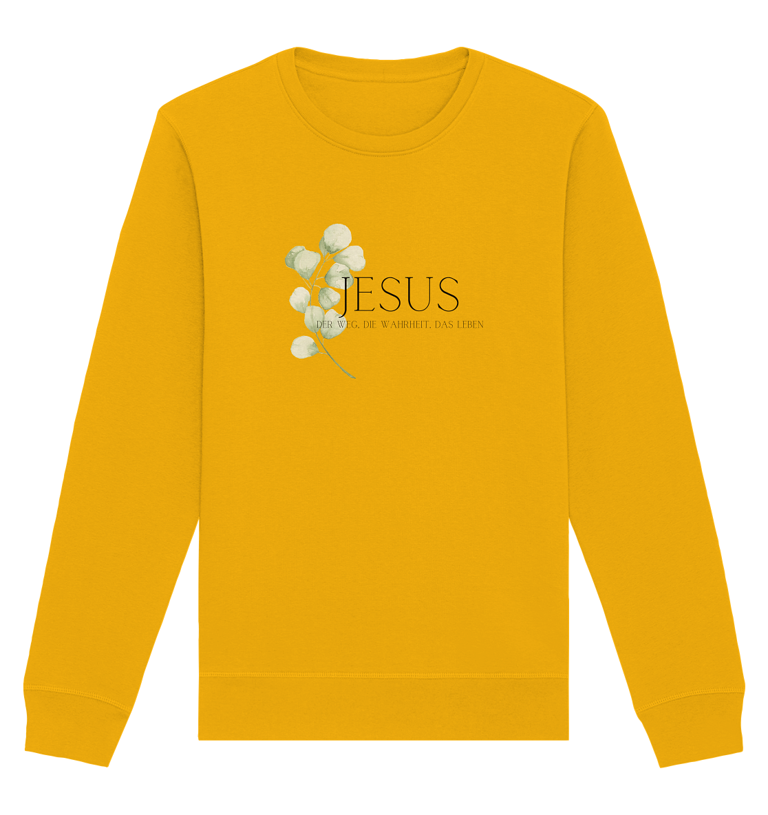 Jesus - der Weg, die Wahrheit, das Leben - Organic Basic Unisex Sweatshirt - wertvoll und geliebt