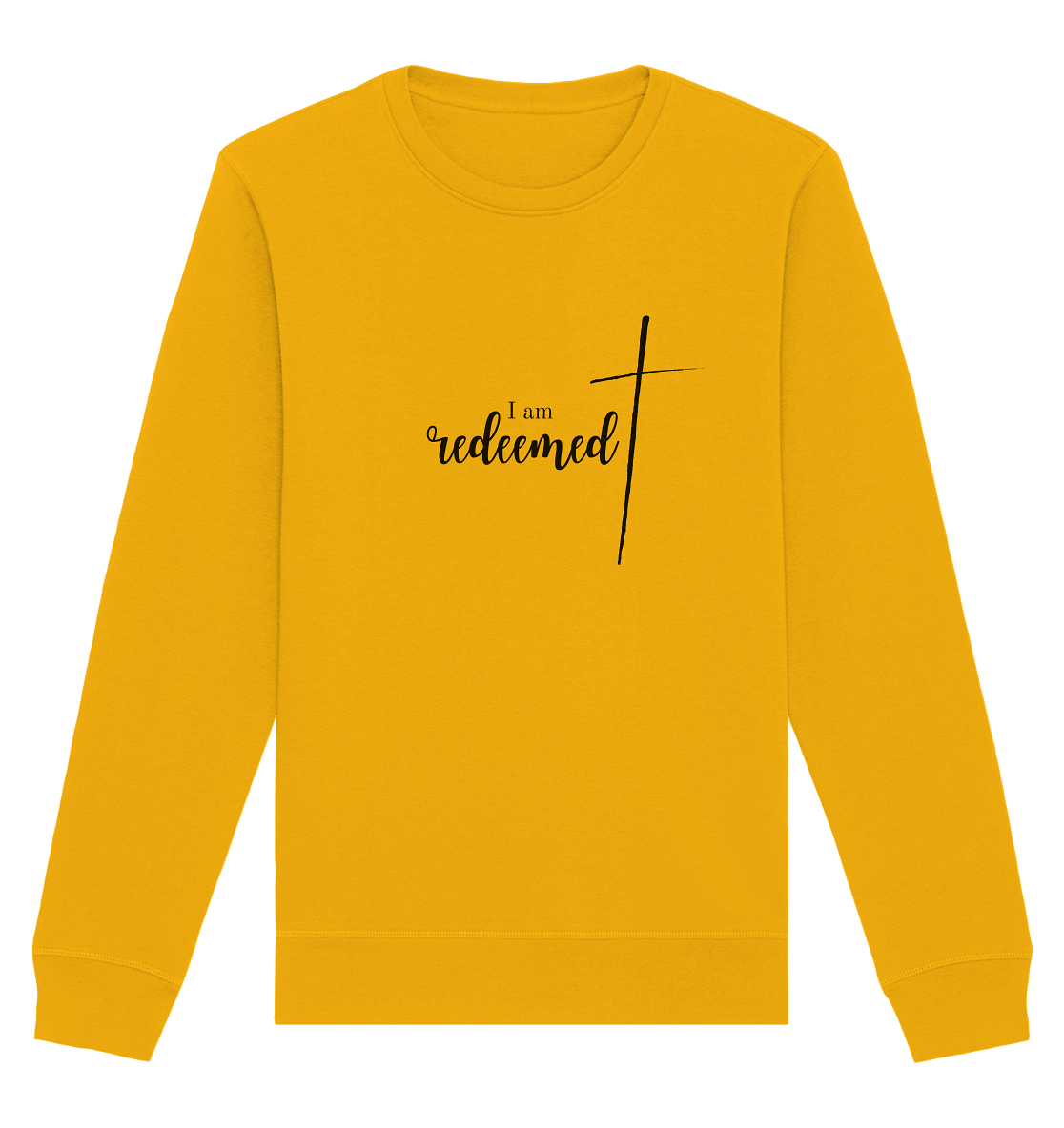 I am redeemed - Organic Basic Unisex Sweatshirt - wertvoll und geliebt