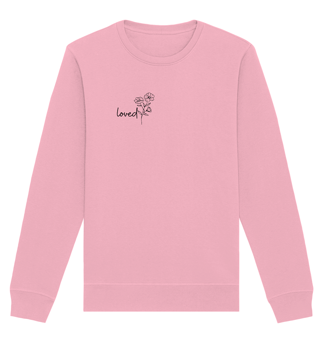 loved - Organic Basic Unisex Sweatshirt - wertvoll und geliebt