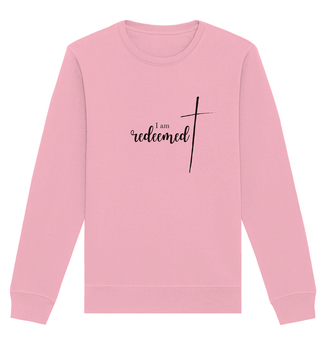 I am redeemed - Organic Basic Unisex Sweatshirt - wertvoll und geliebt