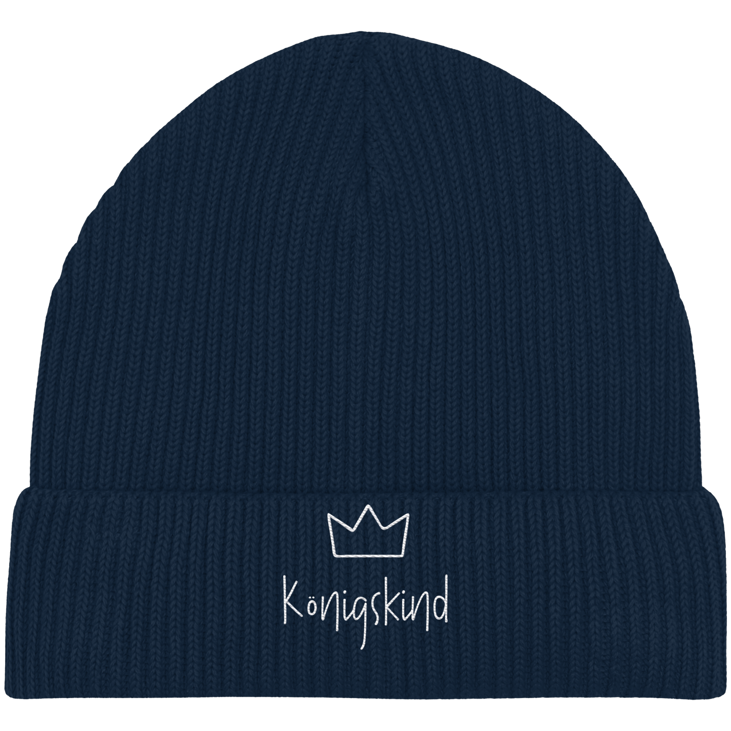Königskind weiß - Organic Fisherman Beanie