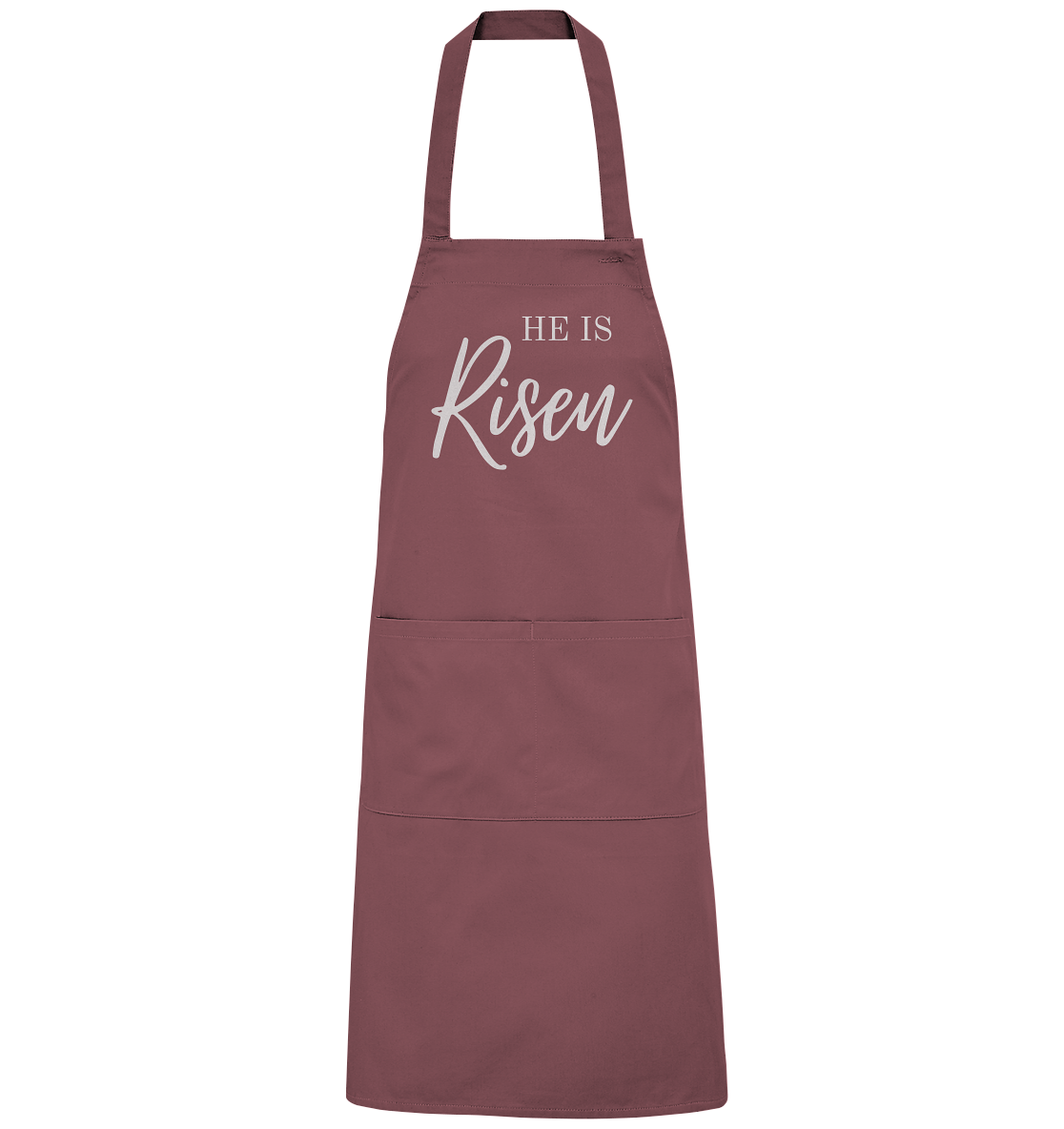 He is risen - Organic Grillschürze - wertvoll und geliebt