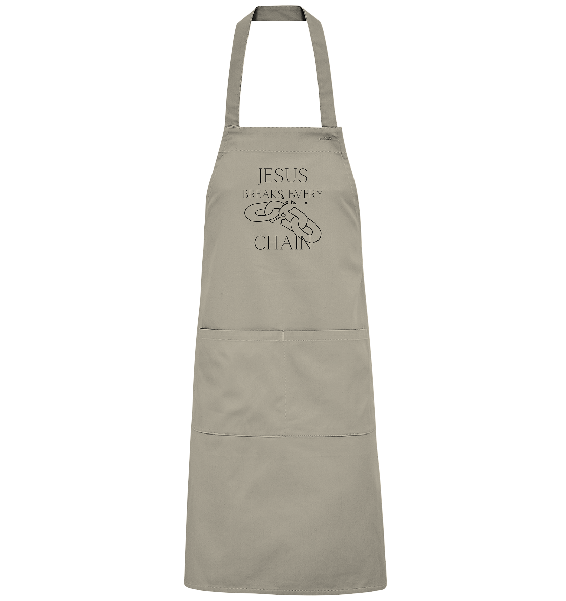 break every chain - Organic Grillschürze - wertvoll und geliebt