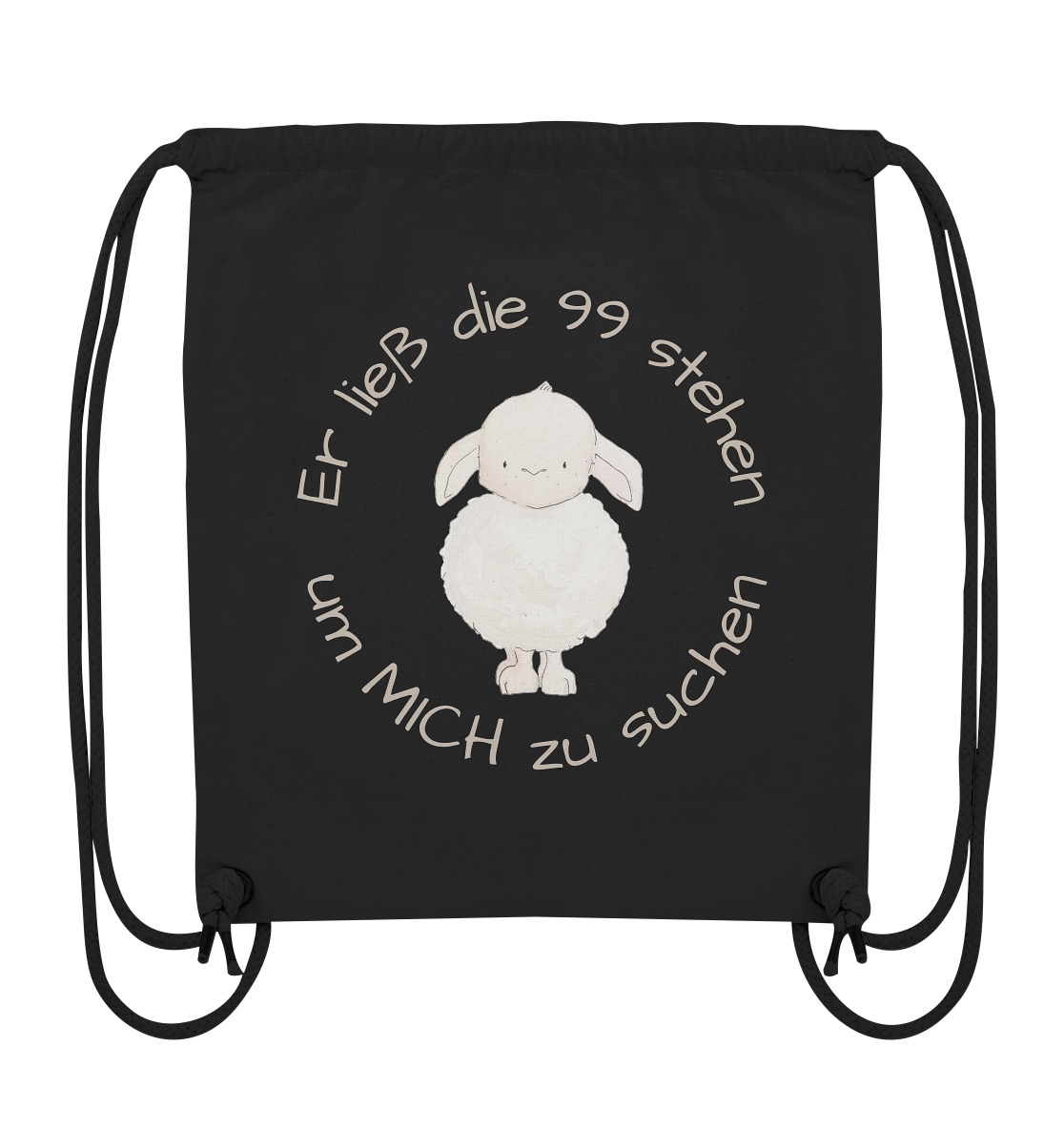 Er ließ die 99 stehen um Mich zu suchen - Organic Gym-Bag - wertvoll und geliebt