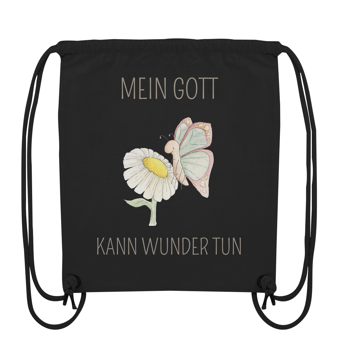 Mein Gott kann Wunder tun - Organic Gym-Bag - wertvoll und geliebt
