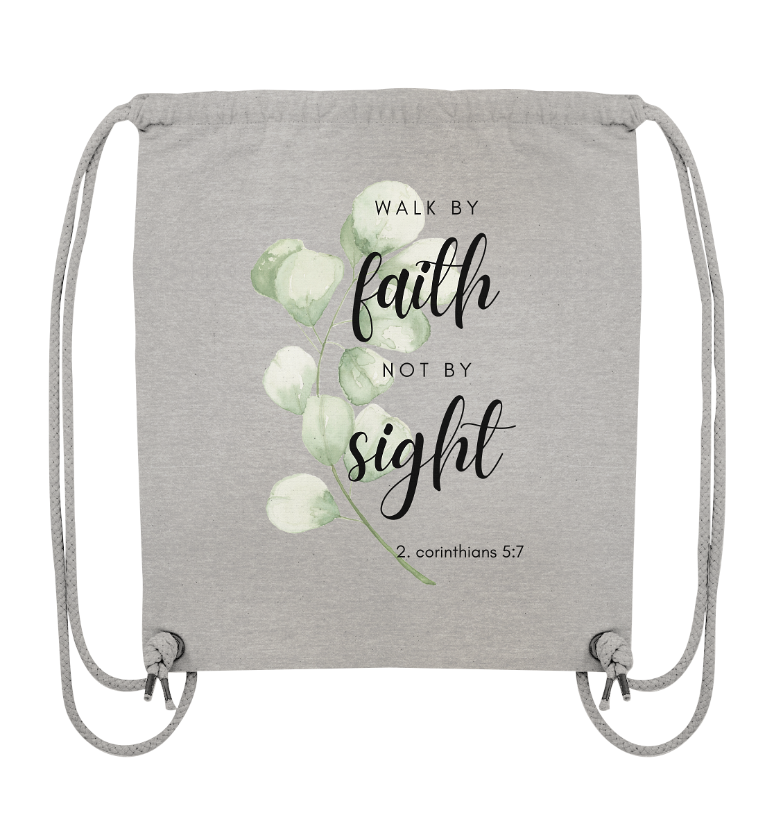Walk by faith - Organic Gym-Bag - wertvoll und geliebt