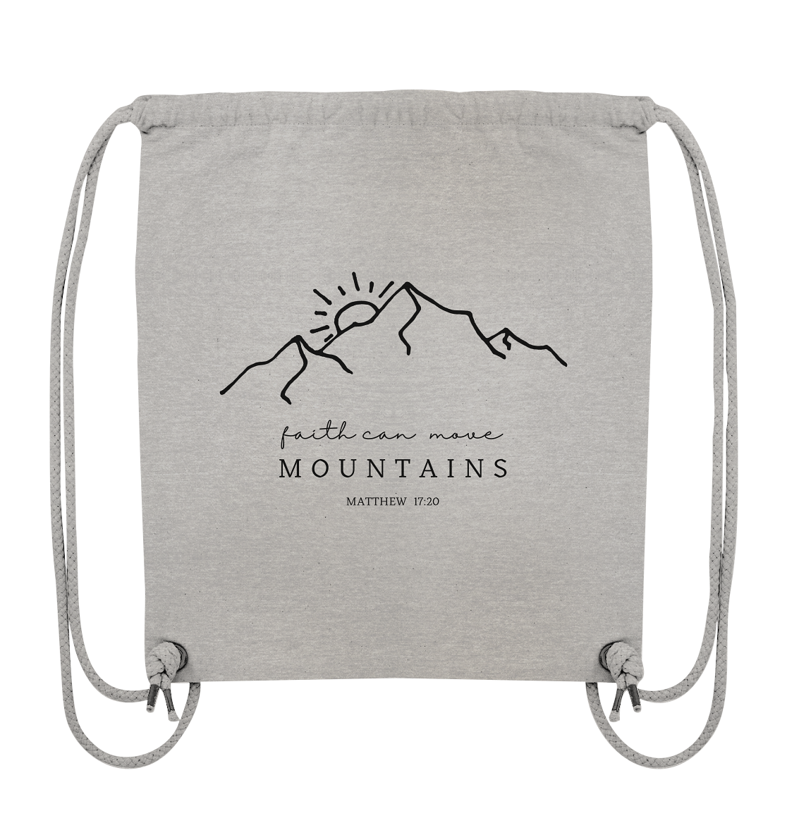 Faith can move mountains - Organic Gym-Bag - wertvoll und geliebt