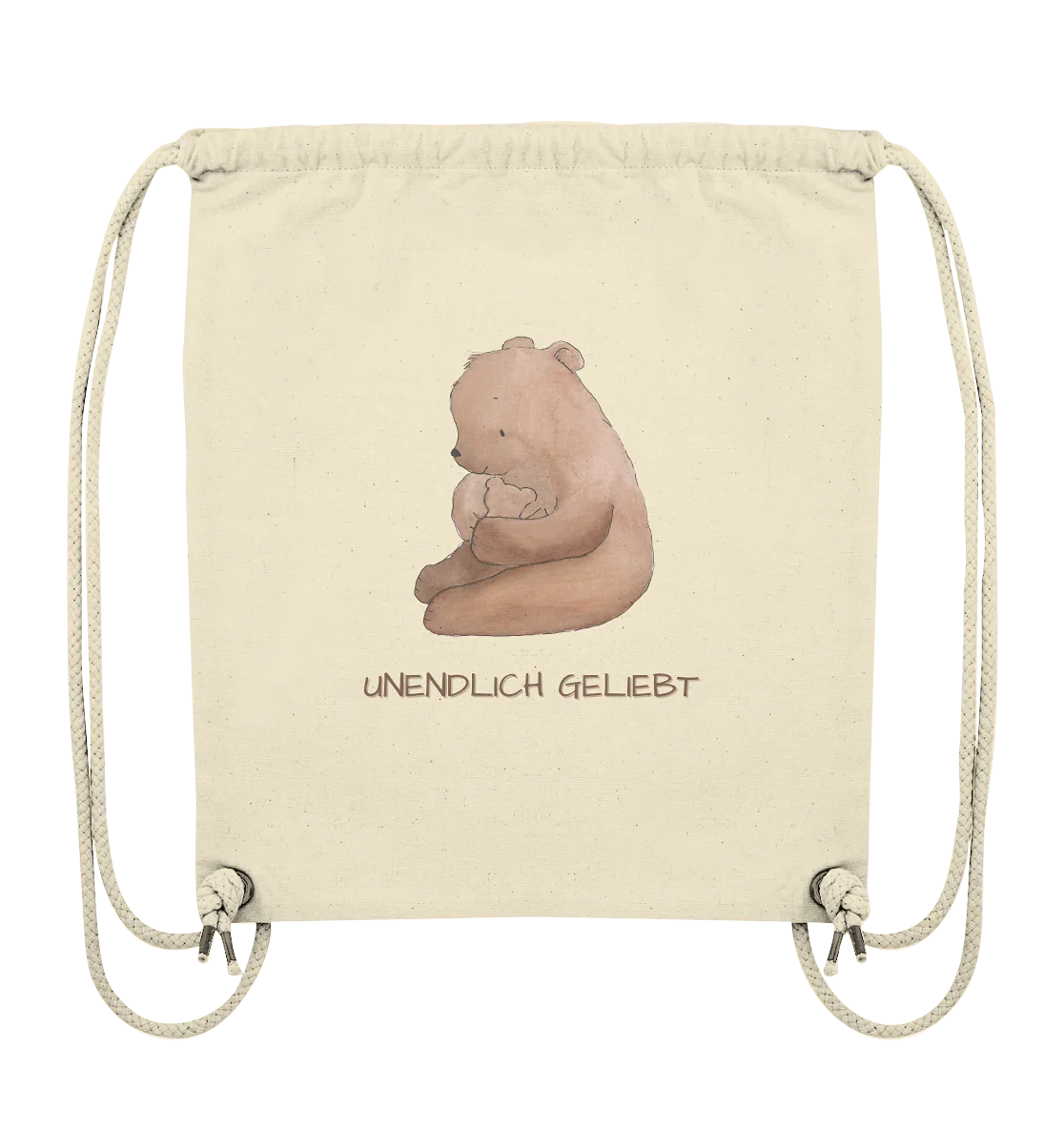 Unendlich geliebt - Organic Gym-Bag - wertvoll und geliebt