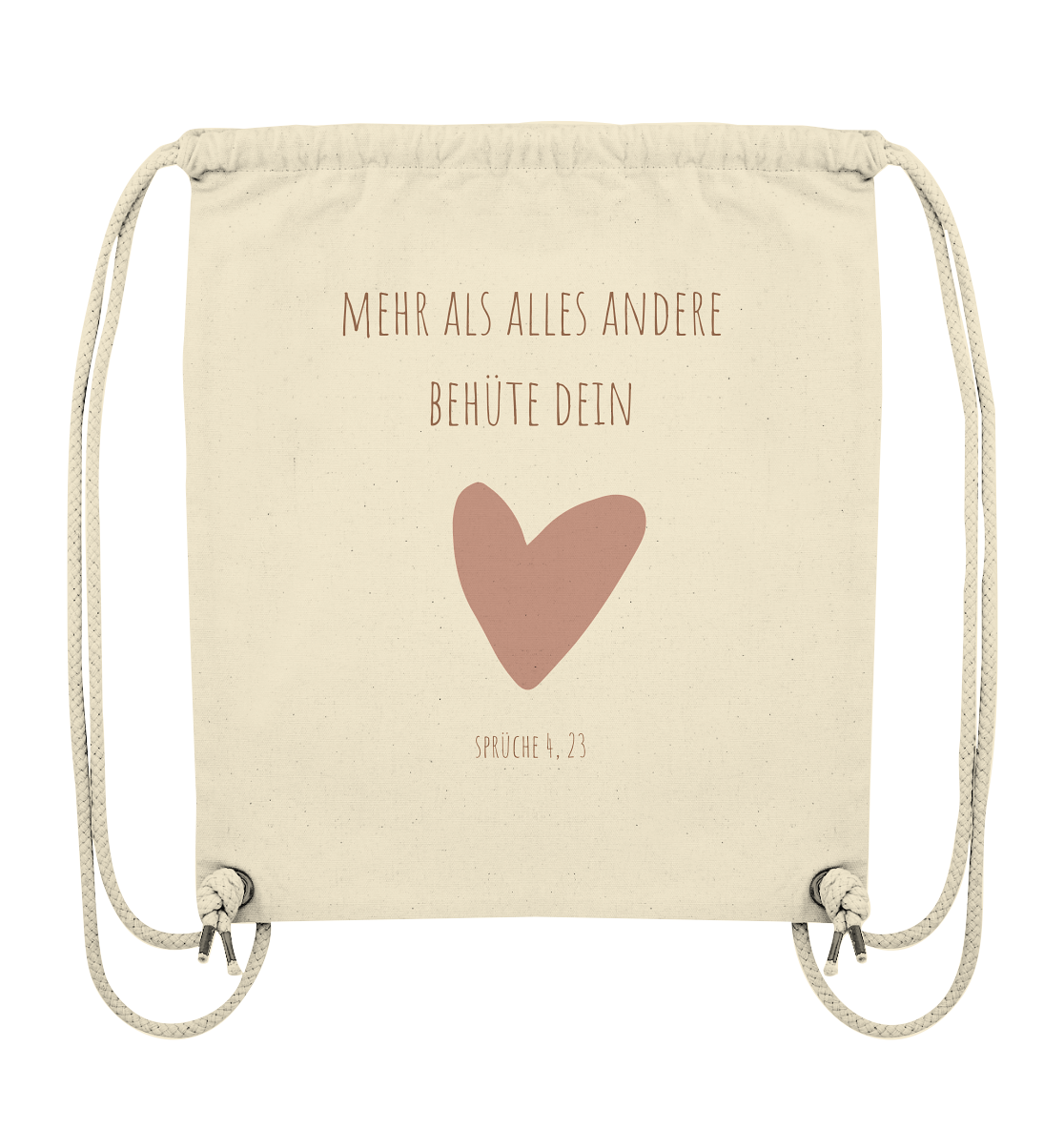 Behüte dein Herz - Organic Gym-Bag - wertvoll und geliebt
