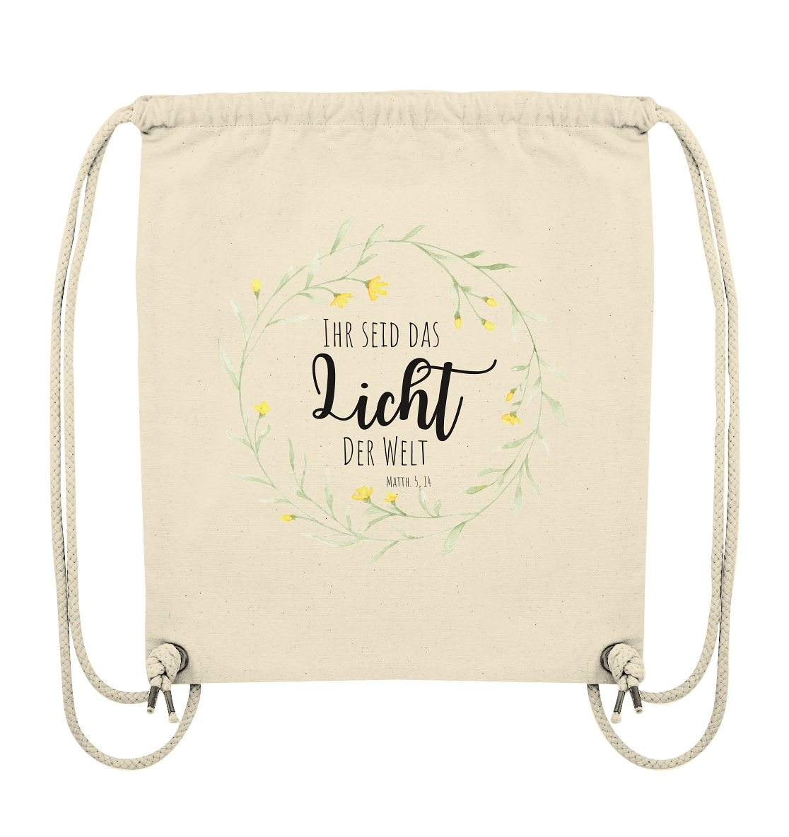 Licht der Welt - Organic Gym-Bag - wertvoll und geliebt