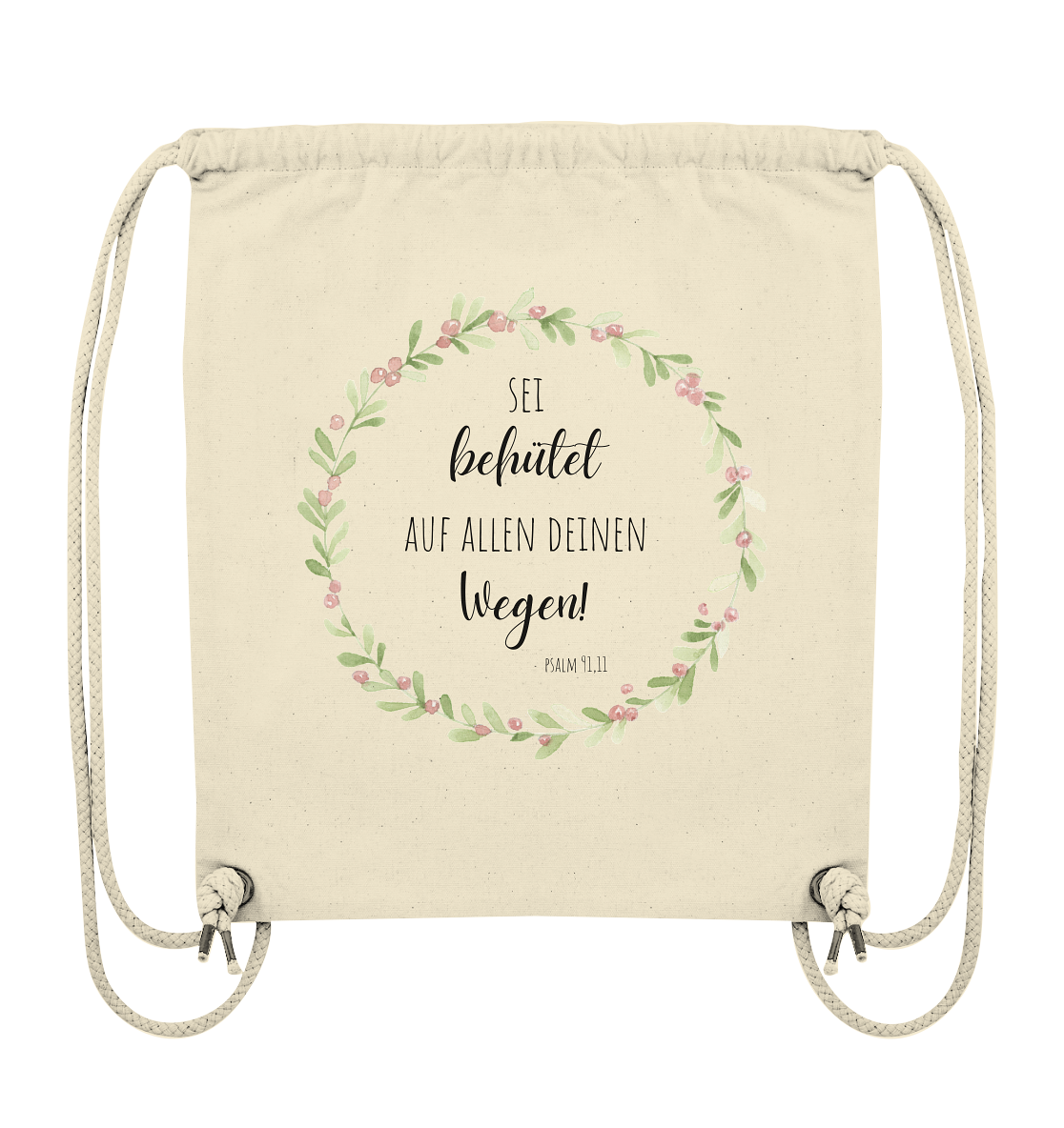Sei behütet - Organic Gym-Bag - wertvoll und geliebt