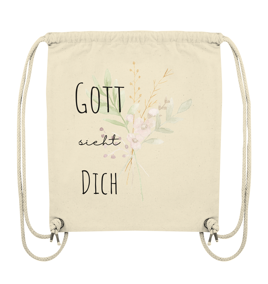Gott sieht Dich - Organic Gym-Bag - wertvoll und geliebt