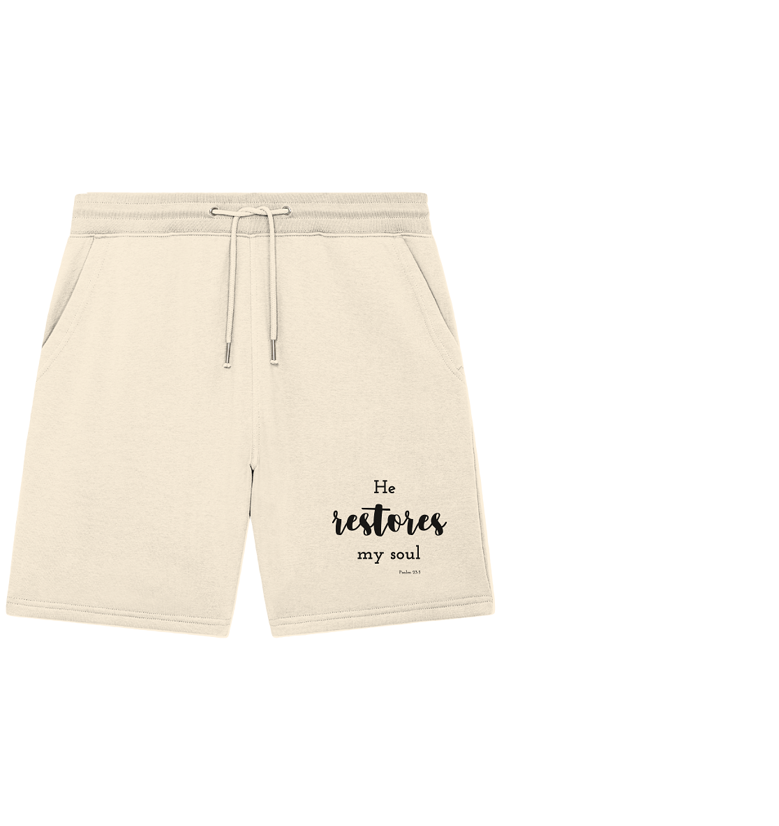 He restores my soul - Organic Jogger Shorts - wertvoll und geliebt