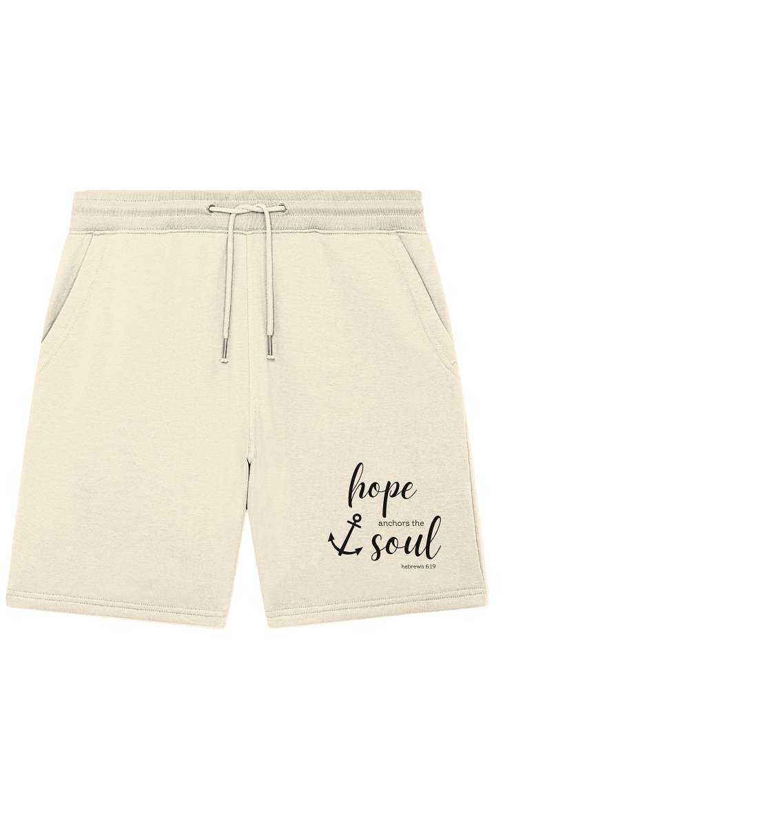 hope anchors the soul - Organic Jogger Shorts - wertvoll und geliebt