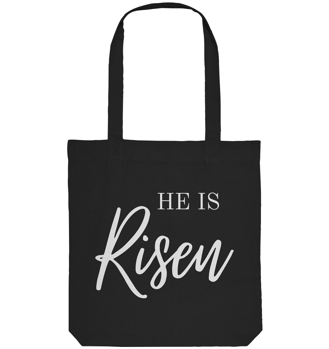 He is risen - Organic Tote-Bag - wertvoll und geliebt