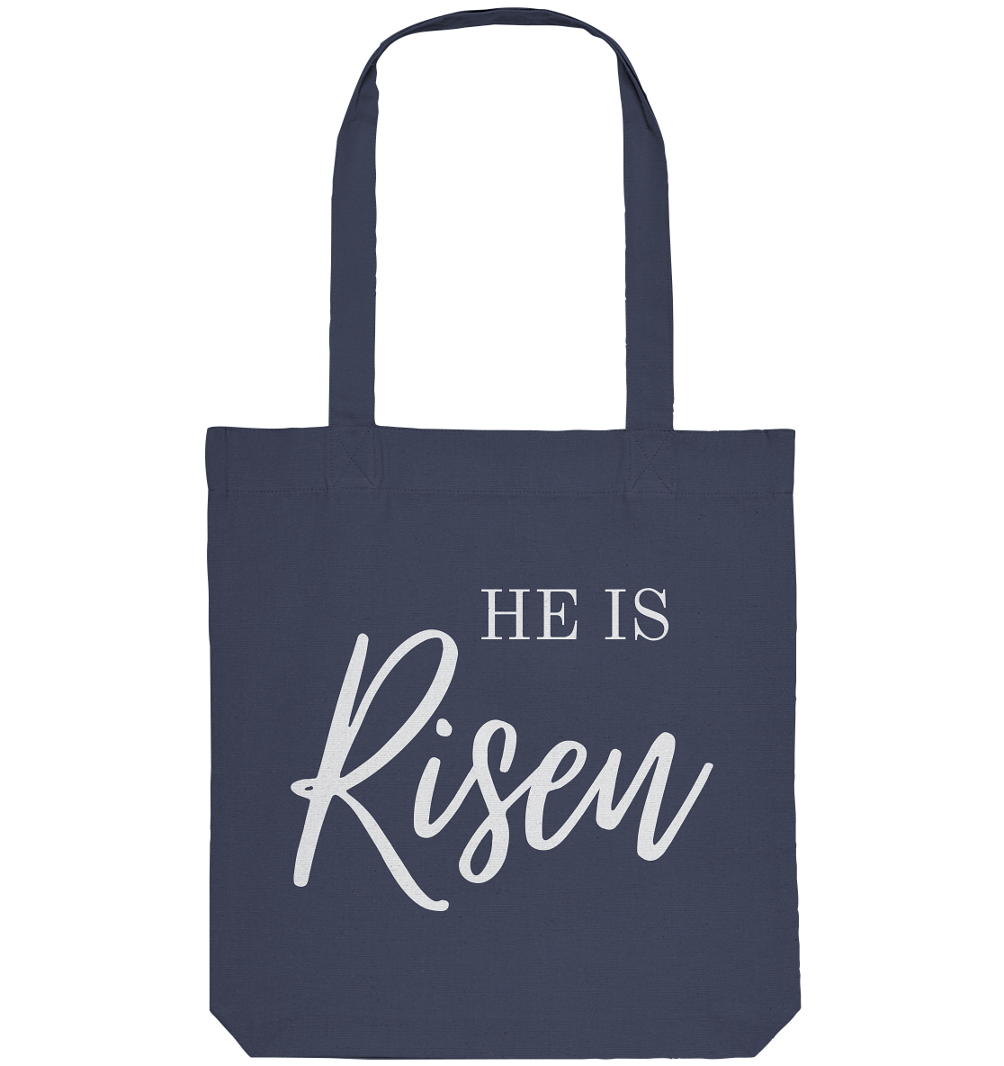 He is risen - Organic Tote-Bag - wertvoll und geliebt
