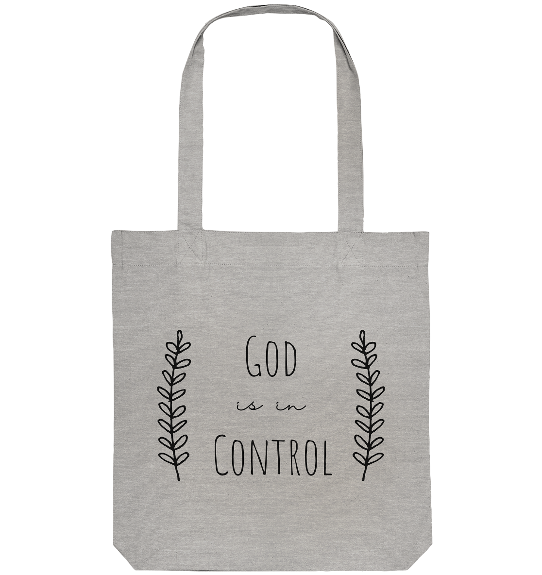 God is in control - Organic Tote-Bag - wertvoll und geliebt