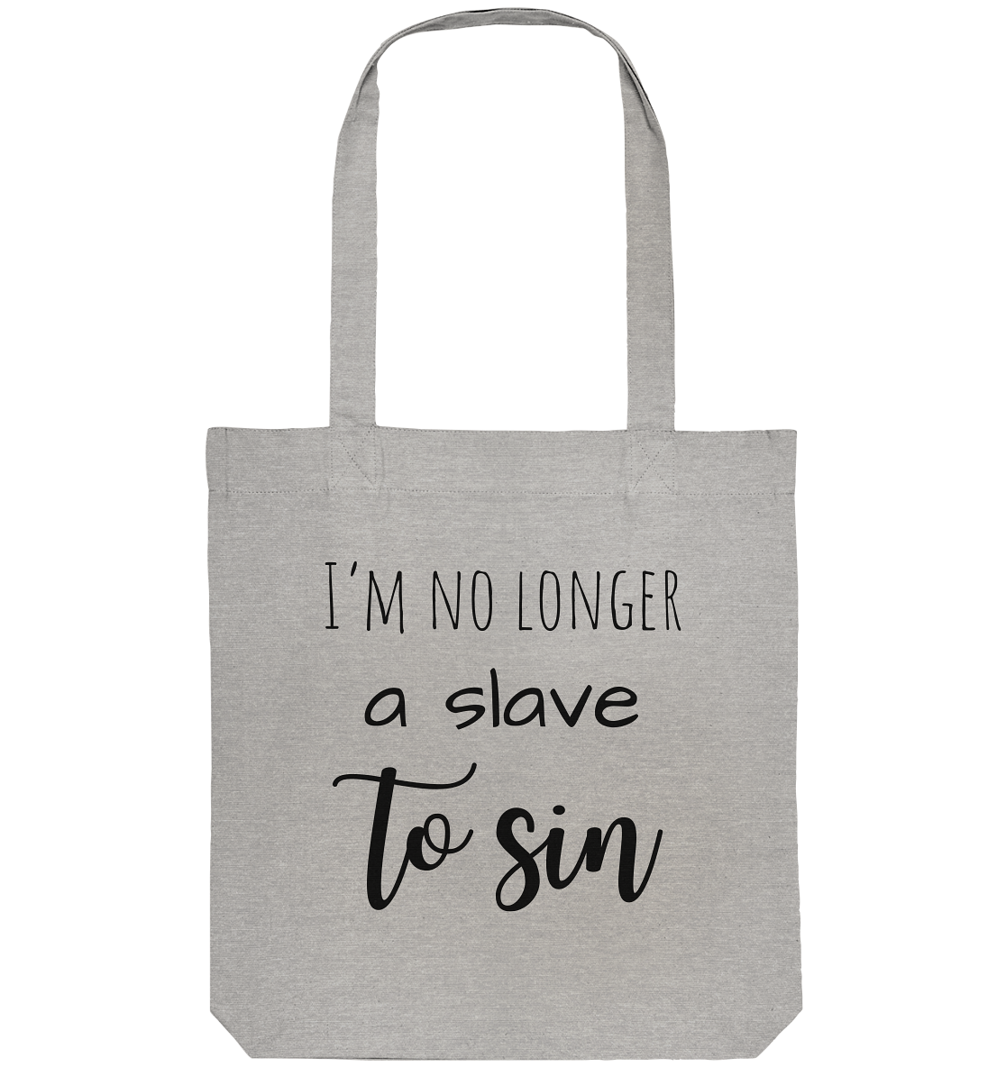 I´m no longer a slave to sin - Organic Tote-Bag - wertvoll und geliebt